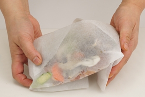 豚肉の梅味噌紙包み焼き 作り方5